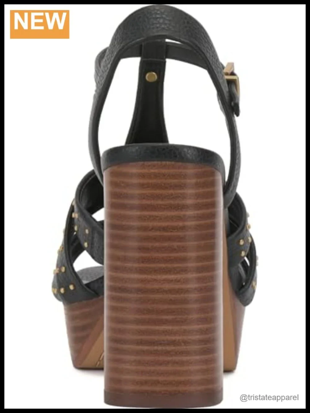 Leather T-Strap Platform Sandals